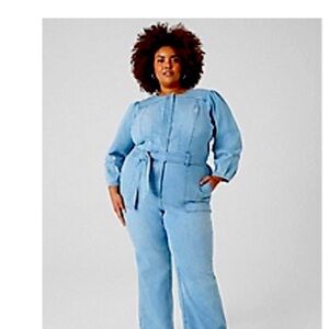 Lane Bryant denium jumpsuit size 20w. Barely worn